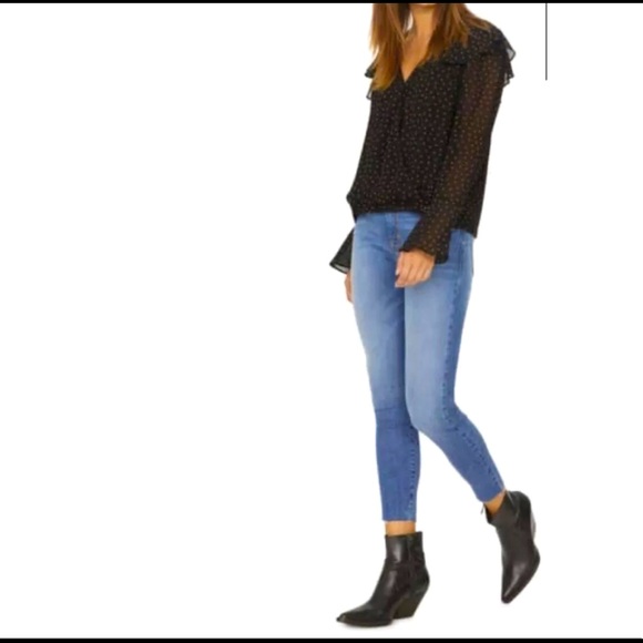 Sanctuary black polka dot blouse - Picture 4 of 6